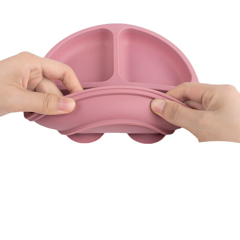 Vajilla infantil de silicona con ventosas y utensilios para bebé - imagen 2