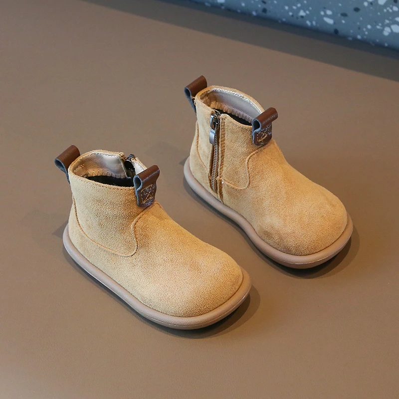 Botines cálidos tipo felpa para el día a día