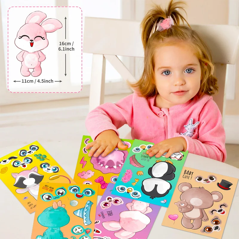Pegatinas de animales para niños – Decoración artesanal para fiestas - imagen 5