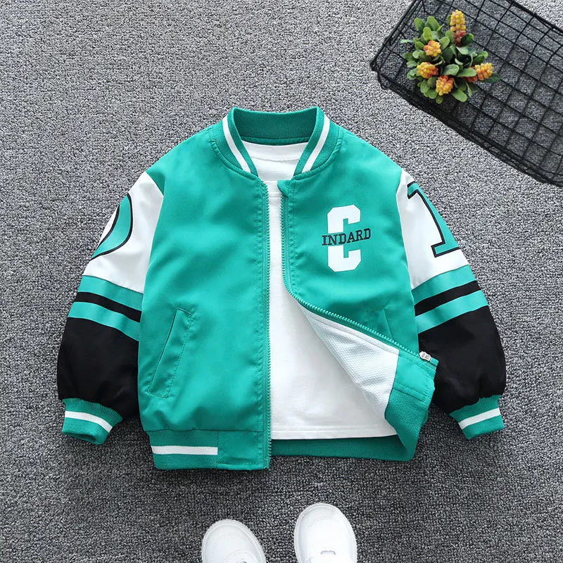 Chaqueta cortavientos con cremallera para niños y letras - imagen 4