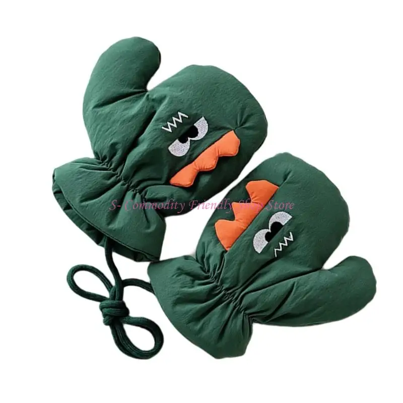 Guantes de invierno impermeables para niños con forro térmico - imagen 2