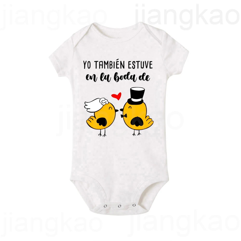 Body bebé estampado para boda manga corta cuello redondo - imagen 4