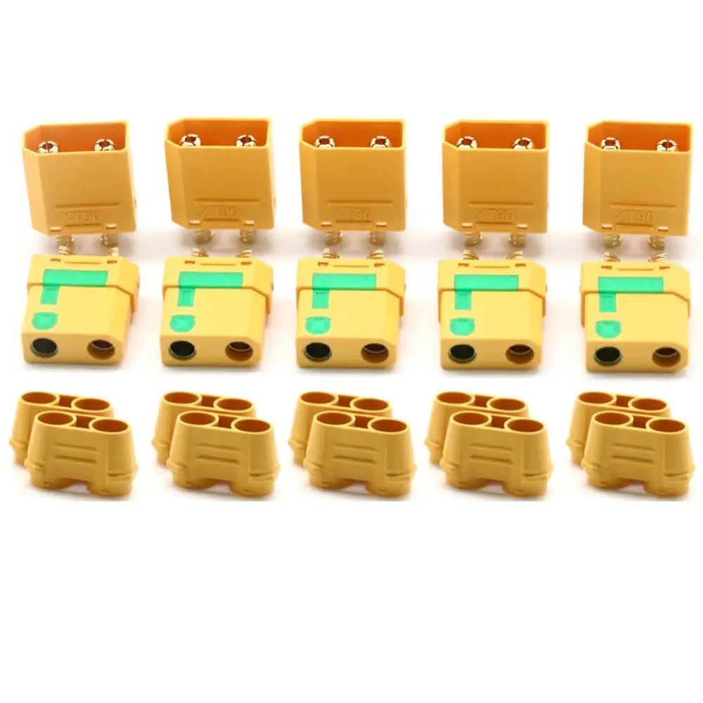 Conector XT90S macho con contactos chapados en oro