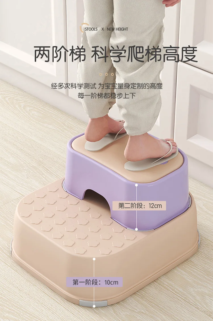 Taburete infantil antideslizante desmontable para baño y lavabo - imagen 2