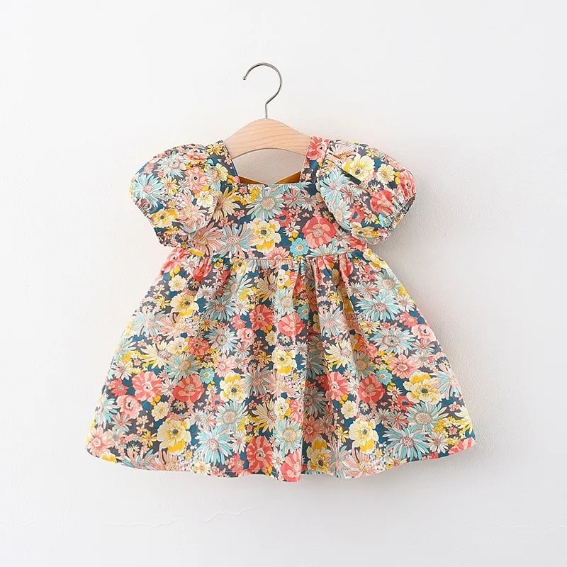 Vestido de princesa floral para niña – Manga corta verano - imagen 5