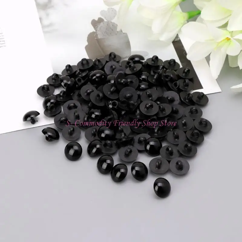 Botón de vástago negro para muñeca DIY de costura - imagen 5