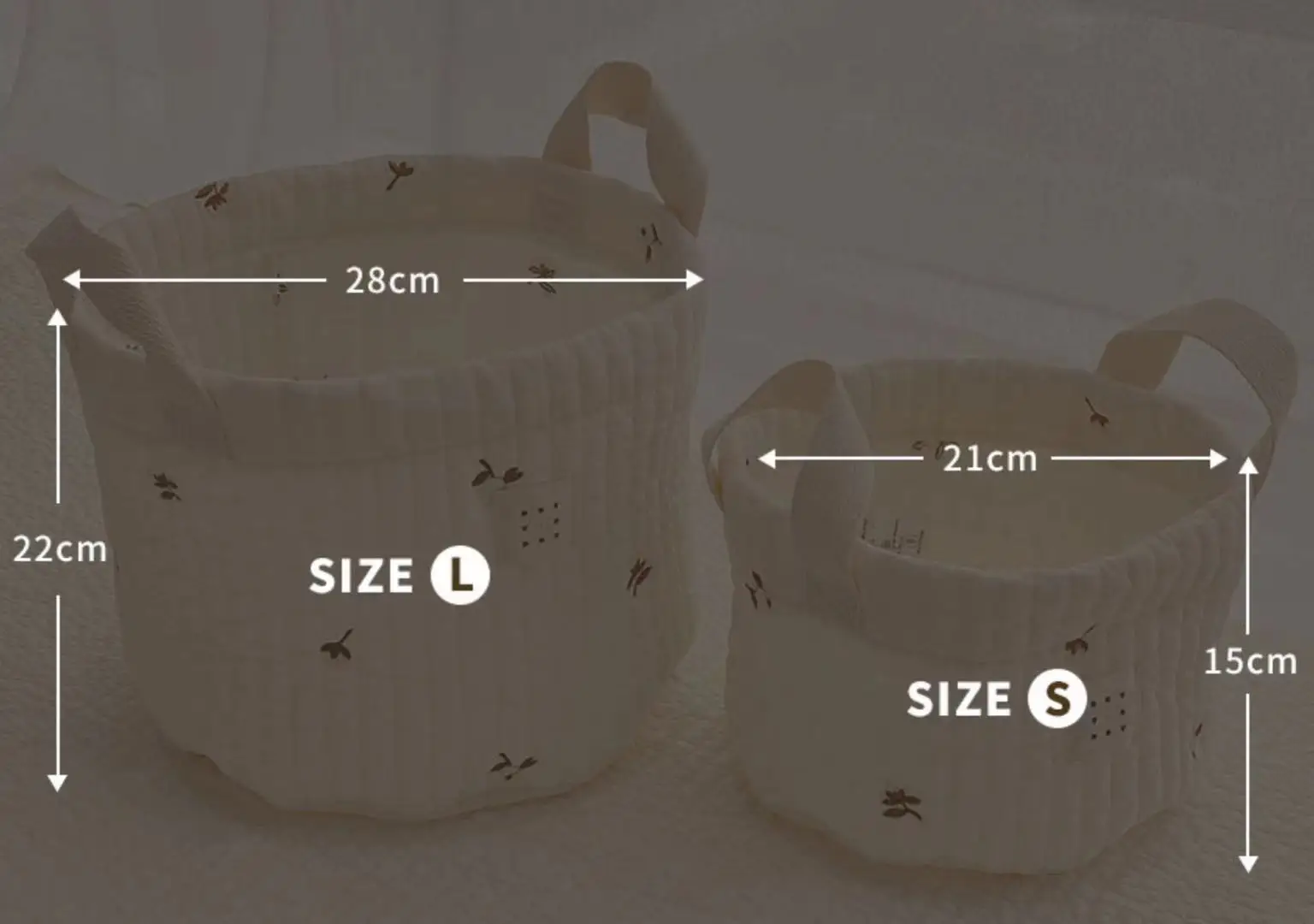 Bolsa de pañales con bordado de oso – Organizador maternal para carrito - imagen 5