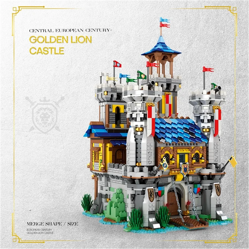 Bloques de construcción de castillo medieval estilo europeo MOC - imagen 5