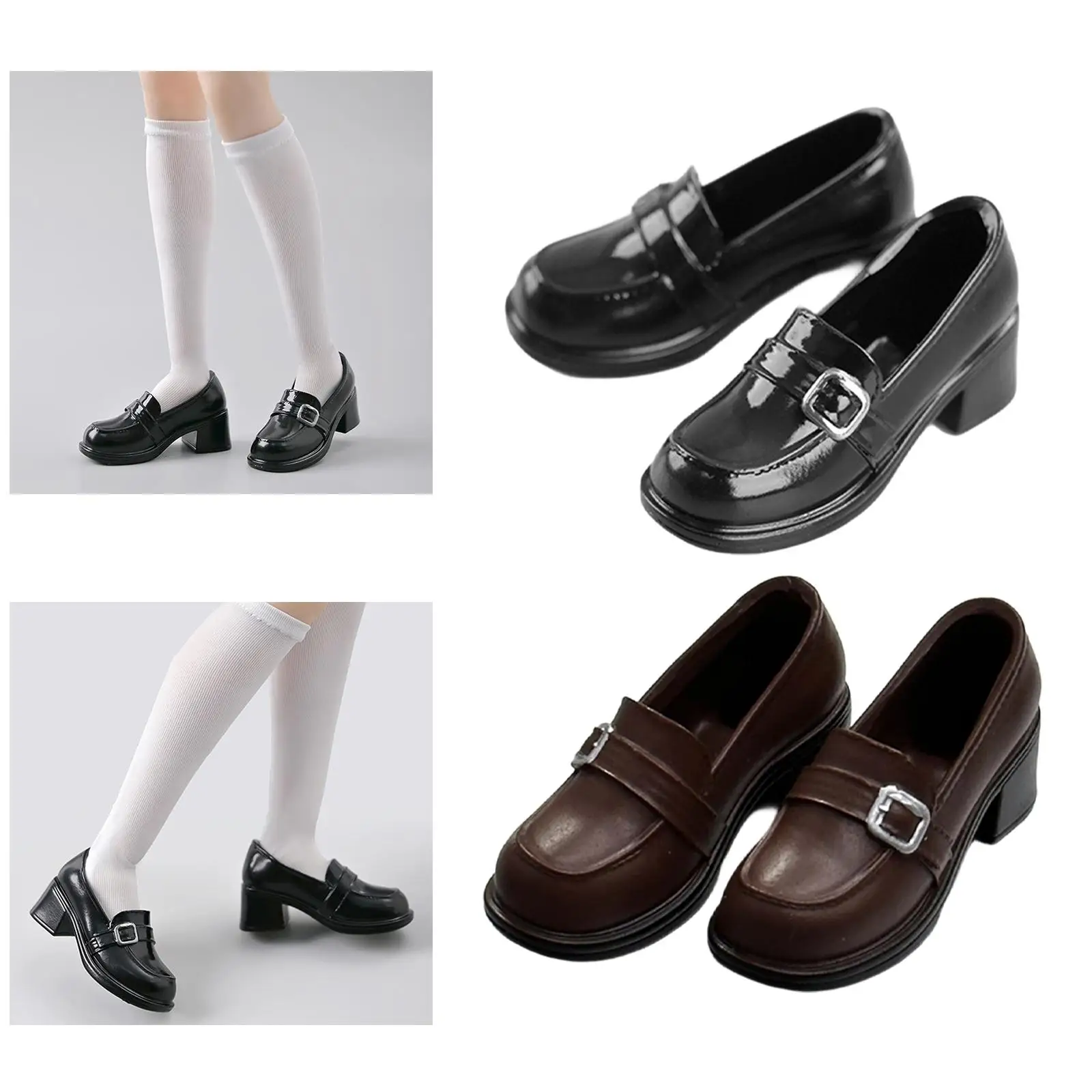 Zapatos para muñeca Blythe tipo mocasín elegantes de PU - imagen 4