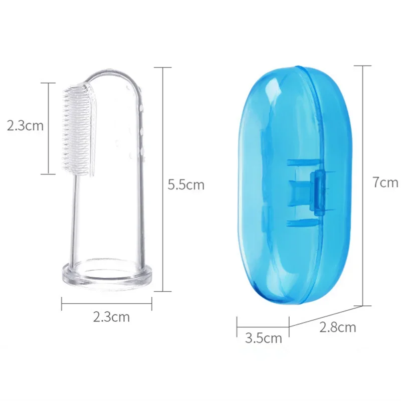Cepillo de silicona para dientes con caja organizadora bebés - imagen 5