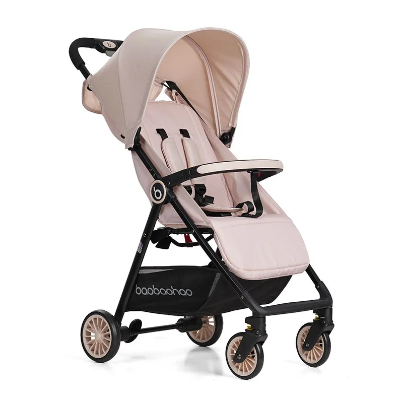 Cochecito bebé A5 plegable ligero tipo de bolsillo, reclinable