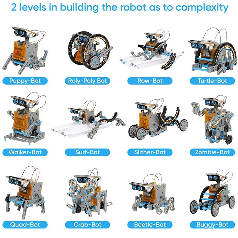 Robot solar educativo 12 en 1 para niños - Kit STEM - imagen 3