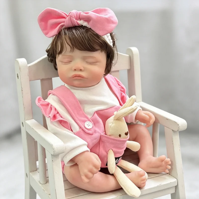 Muñeca reborn realista de piel 3D, cuerpo vinilo y tela - imagen 4