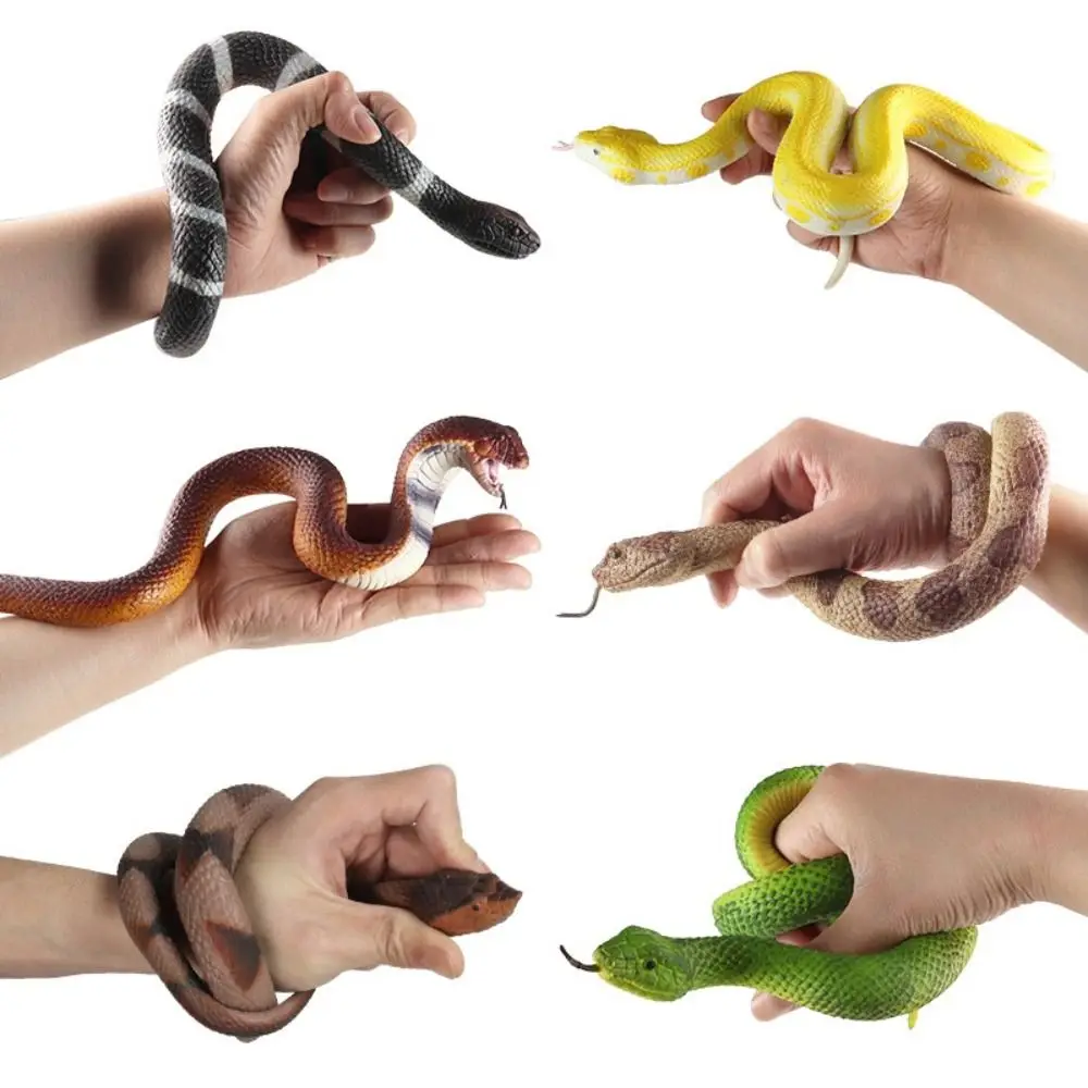 Figura de acción educativa serpientes reptil realista para Halloween - imagen 3