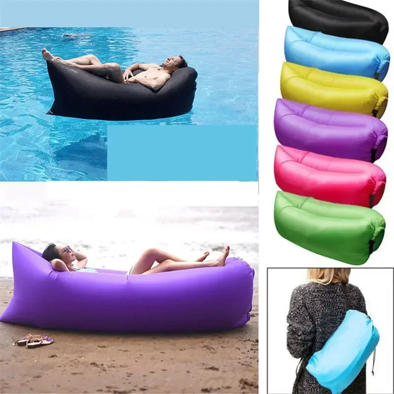 Tumbona inflable infantil para playa – Plegable con transportín - imagen 3