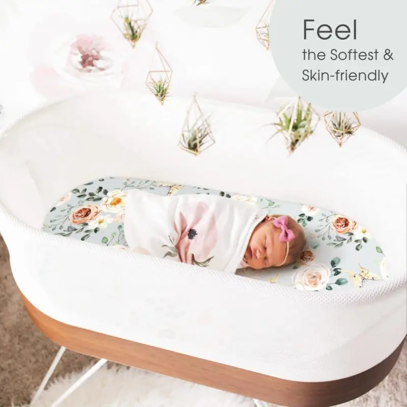 Funda de cuna suave estampada, tejido para colchón de bebé - imagen 3