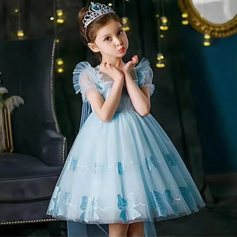 Vestido de princesa para niña con vuelo festivo - imagen 2