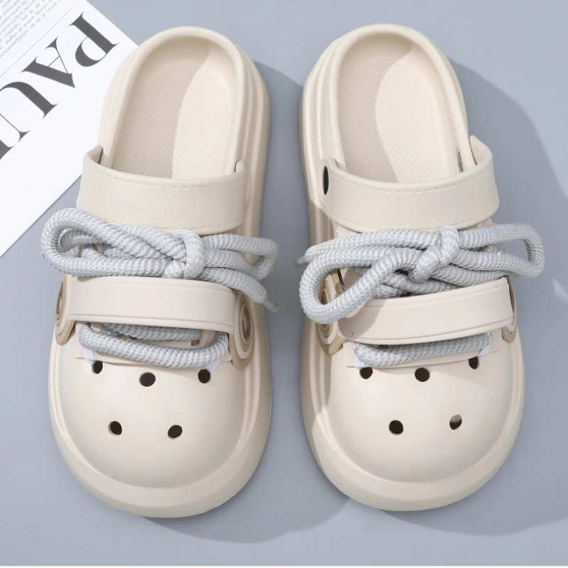 Sandalias de verano mujer con cordones y suela EVA gruesa - imagen 5