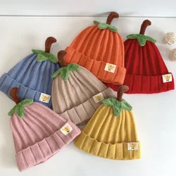Gorro de invierno para bebé lana gruesa, tejido cálido