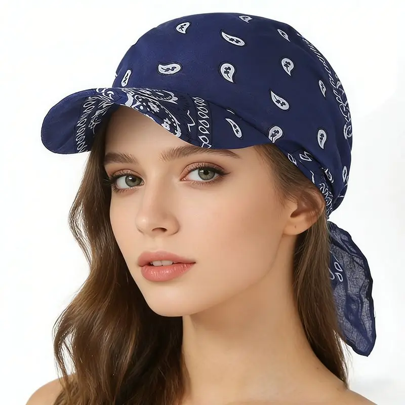 Gorros turbantes con estilo primavera/verano y flor de cachemira