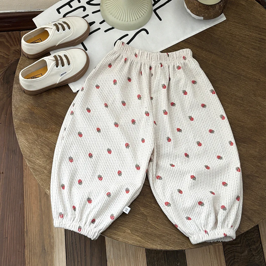 Pantalones de pana estampados para niñas – Otoño cálido - imagen 5
