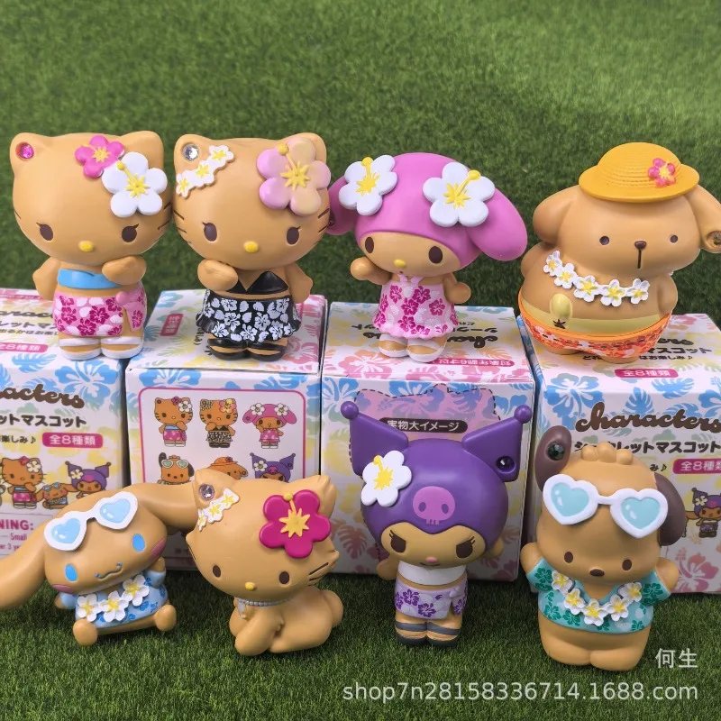 Sanrio Set de figuras Kuromi y My Melody temática Hawái - imagen 3