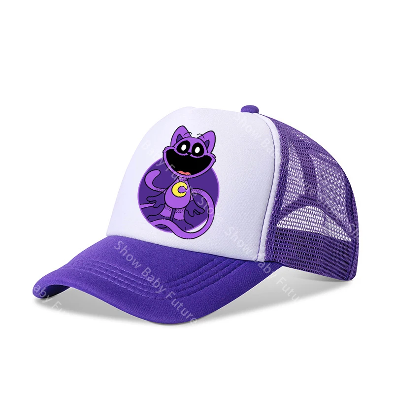 Gorra de béisbol Smilings Critters de malla transpirable estilo anime