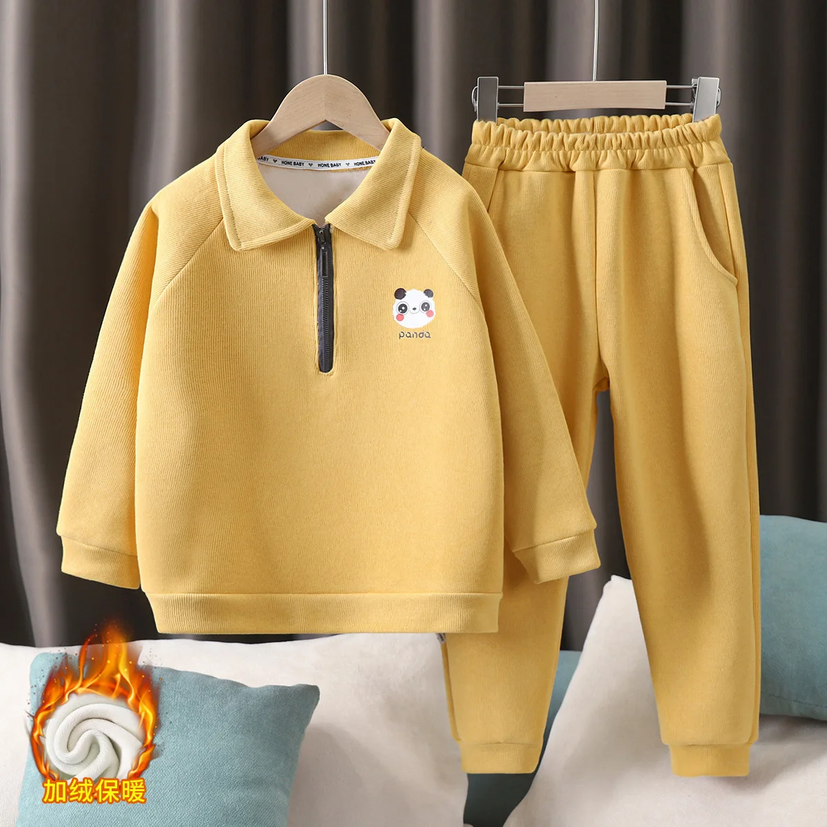 Conjunto infantil invierno 2 piezas – Sudadera y pants niños manga larga - imagen 3