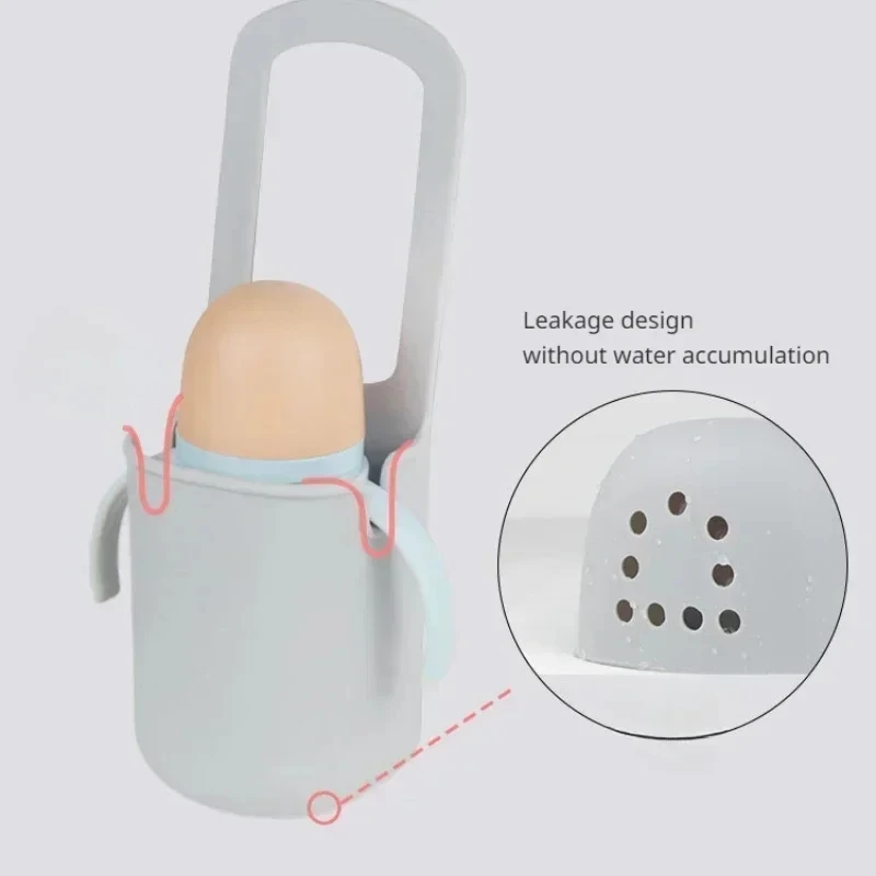 Soporte para taza y botella de cochecito con gancho de silicona - imagen 2