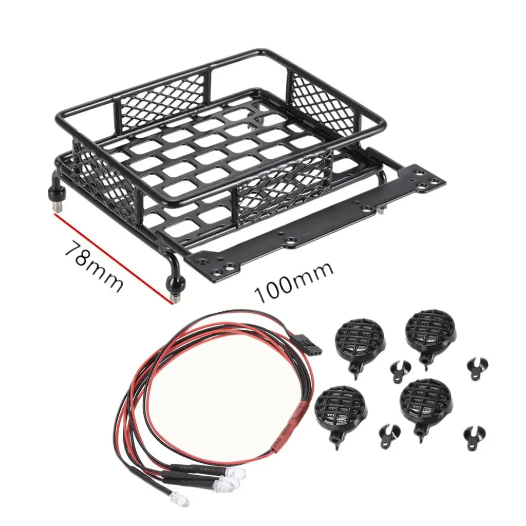Portaequipajes de techo para RC con barra LED de hierro - imagen 3