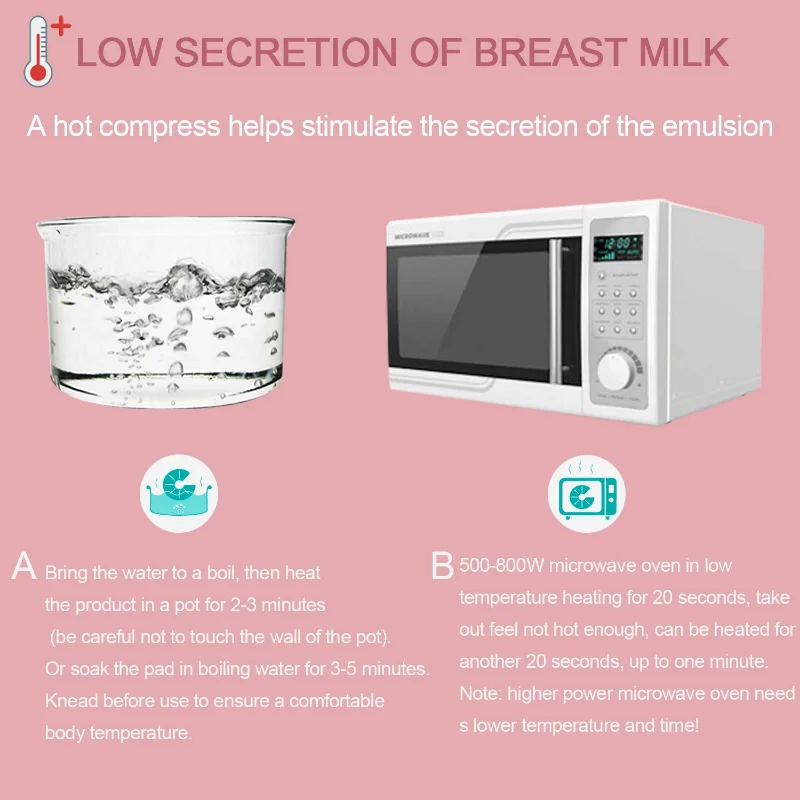 Almohadillas de gel para lactation fria y caliente - alivio senos - imagen 2