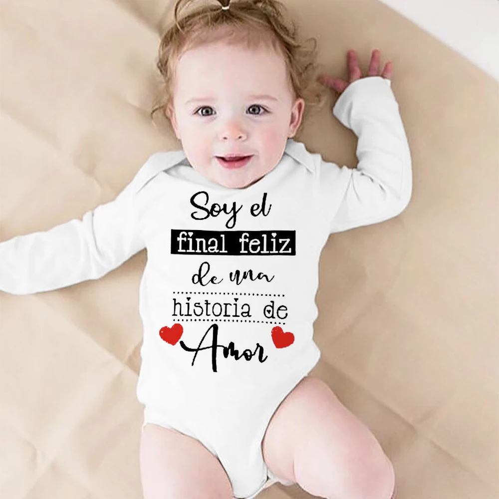 Body manga larga con estampado español para bebé - imagen 5
