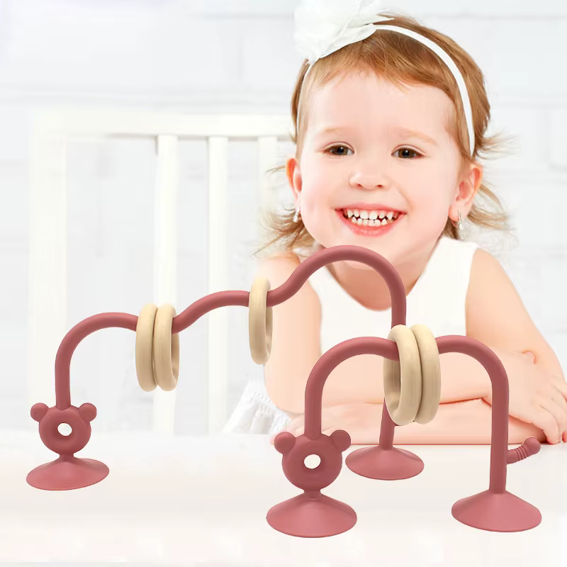 Mesa de actividades de silicona con rompecabezas para bebés - imagen 5
