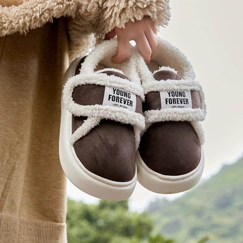 Pantuflas antideslizantes de algodón para niños