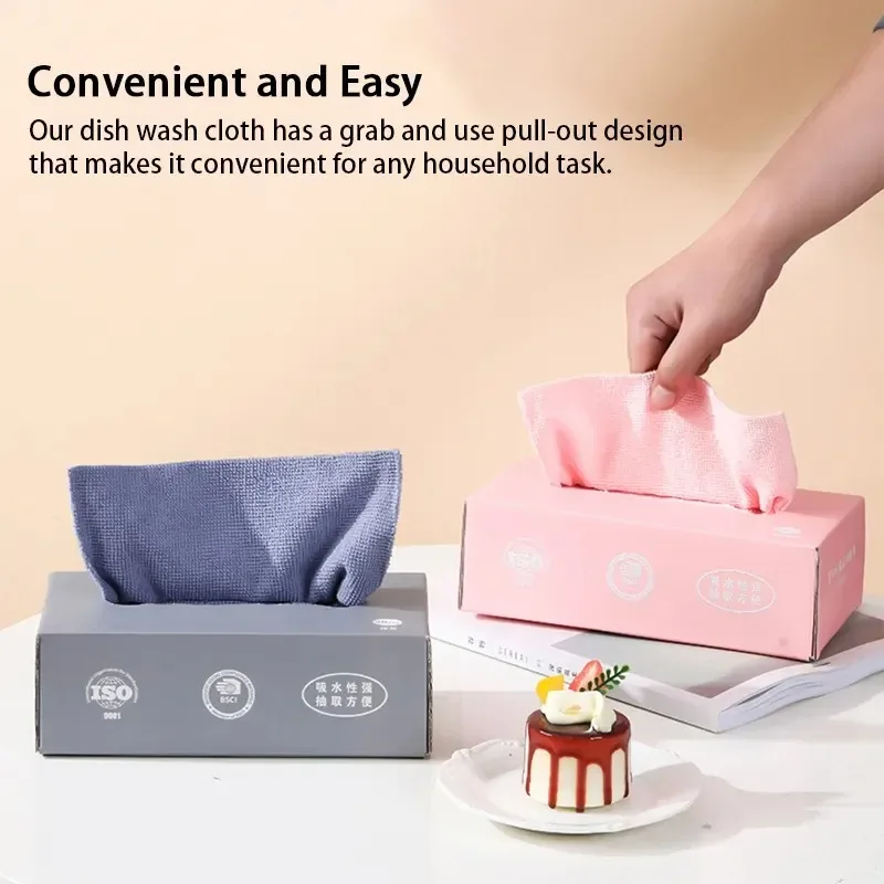 Toallas de cocina desechables de microfibra súper absorbentes - imagen 3