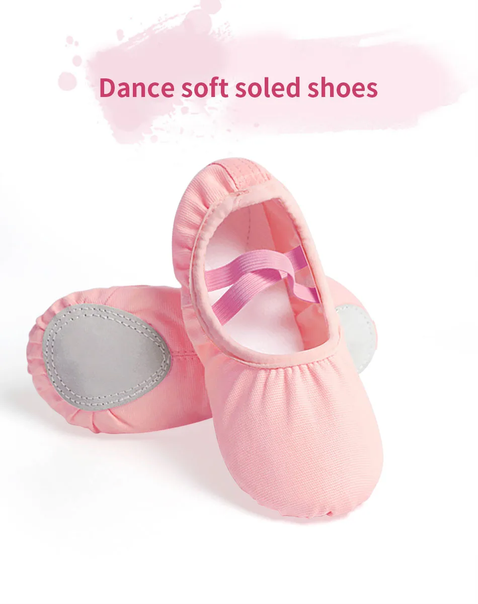 Zapatillas de práctica con suela suave y puntera de lienzo