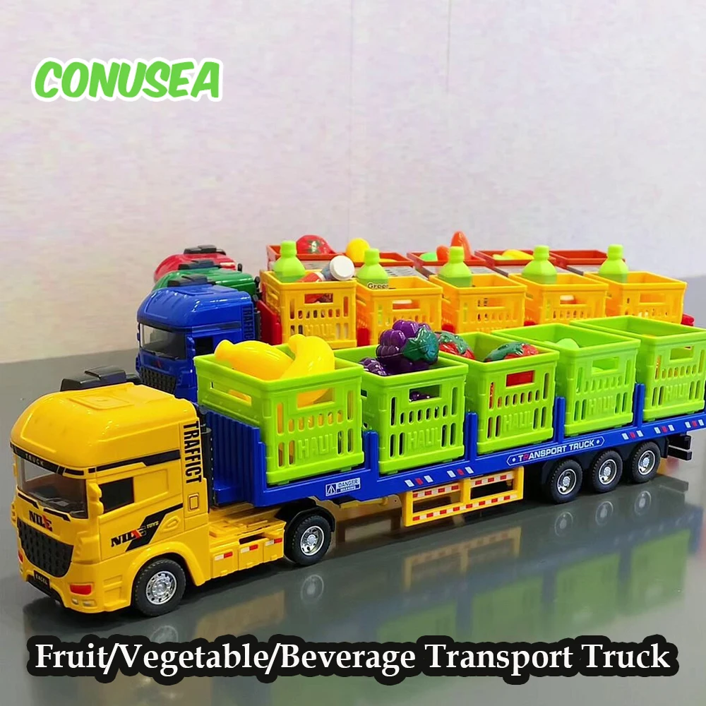 Camión de juguete de aleación a presión para frutas y verduras - imagen 5
