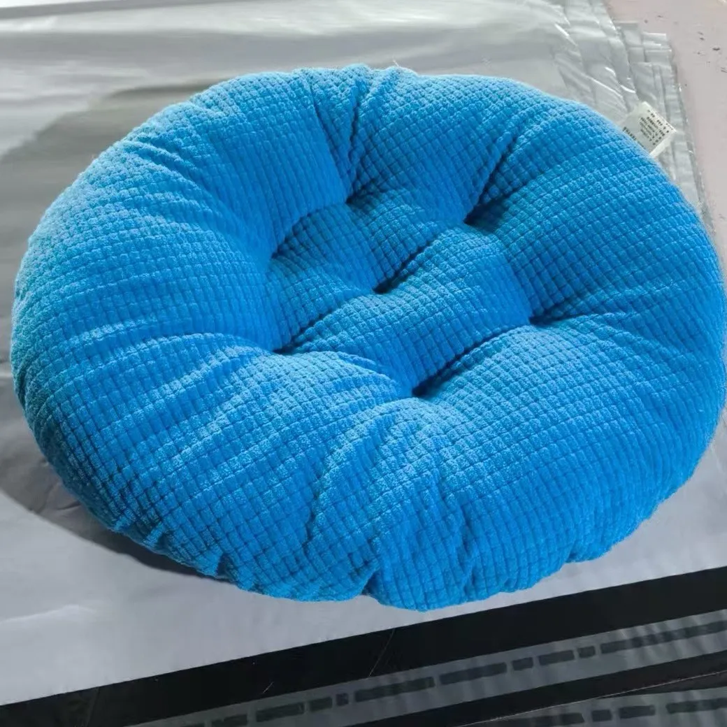 Cojín redondo de pana gruesa súper suave para asiento y decoración - imagen 4