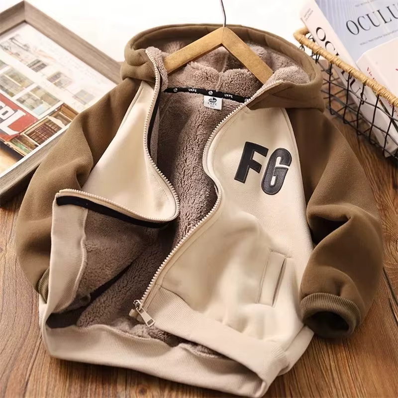 Abrigo acolchado de invierno para niños con capucha - imagen 2