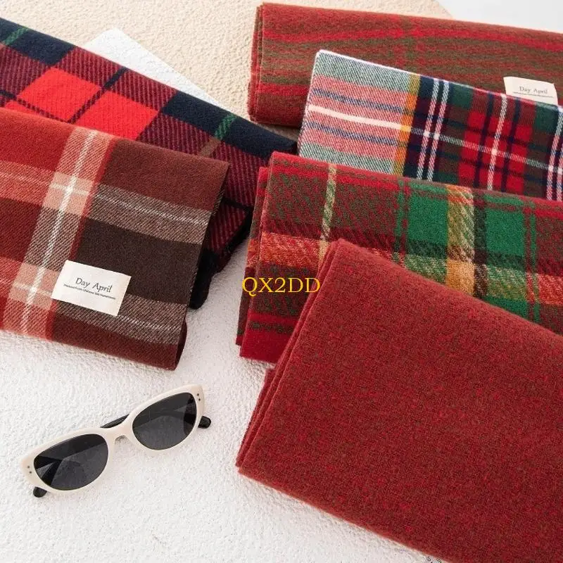 Bufanda a cuadros estilo pashm para mujer – Otoño/Invierno - imagen 3