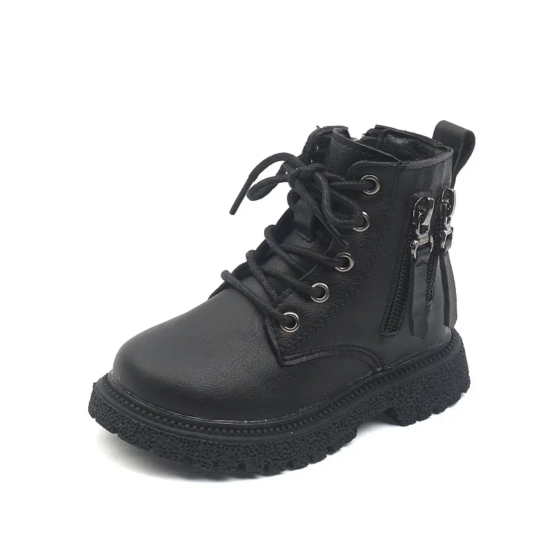 Botines de plataforma ligeros acolchados para niña Borgoña - imagen 3