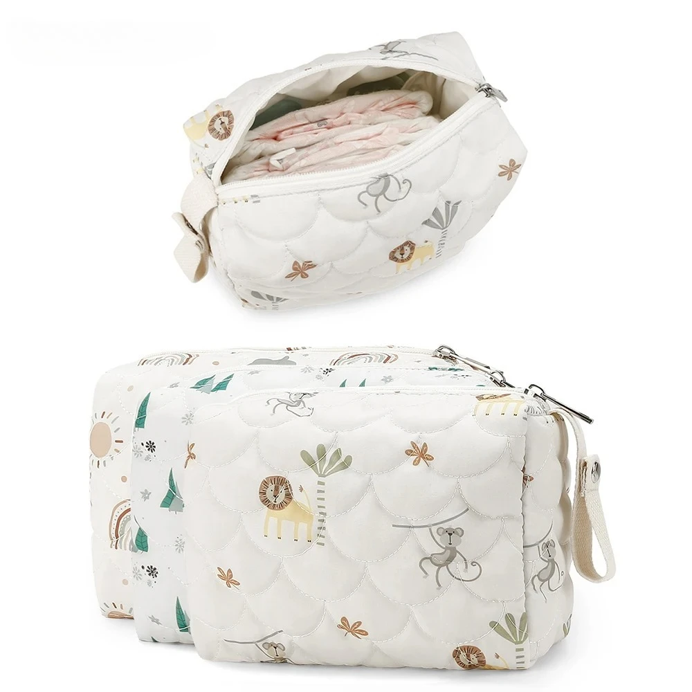 Bolsa organizadora de pañales colgante para carrito con dibujos