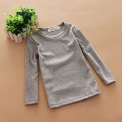 Camiseta manga larga algodón niño bebé niña 3-13 años – Invierno 2024