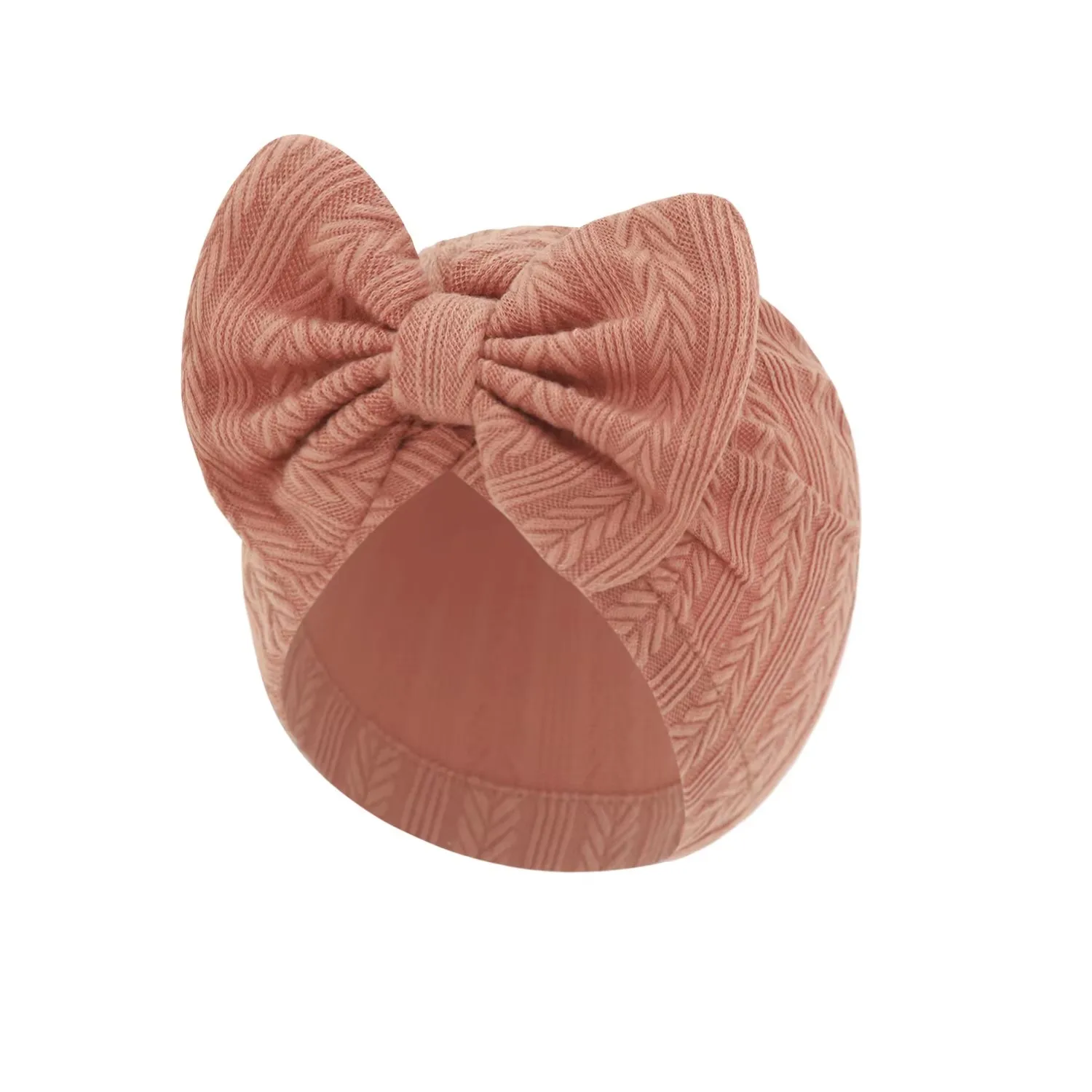 Turbante para bebé niña con lazo sólido – moda fotografía - imagen 4