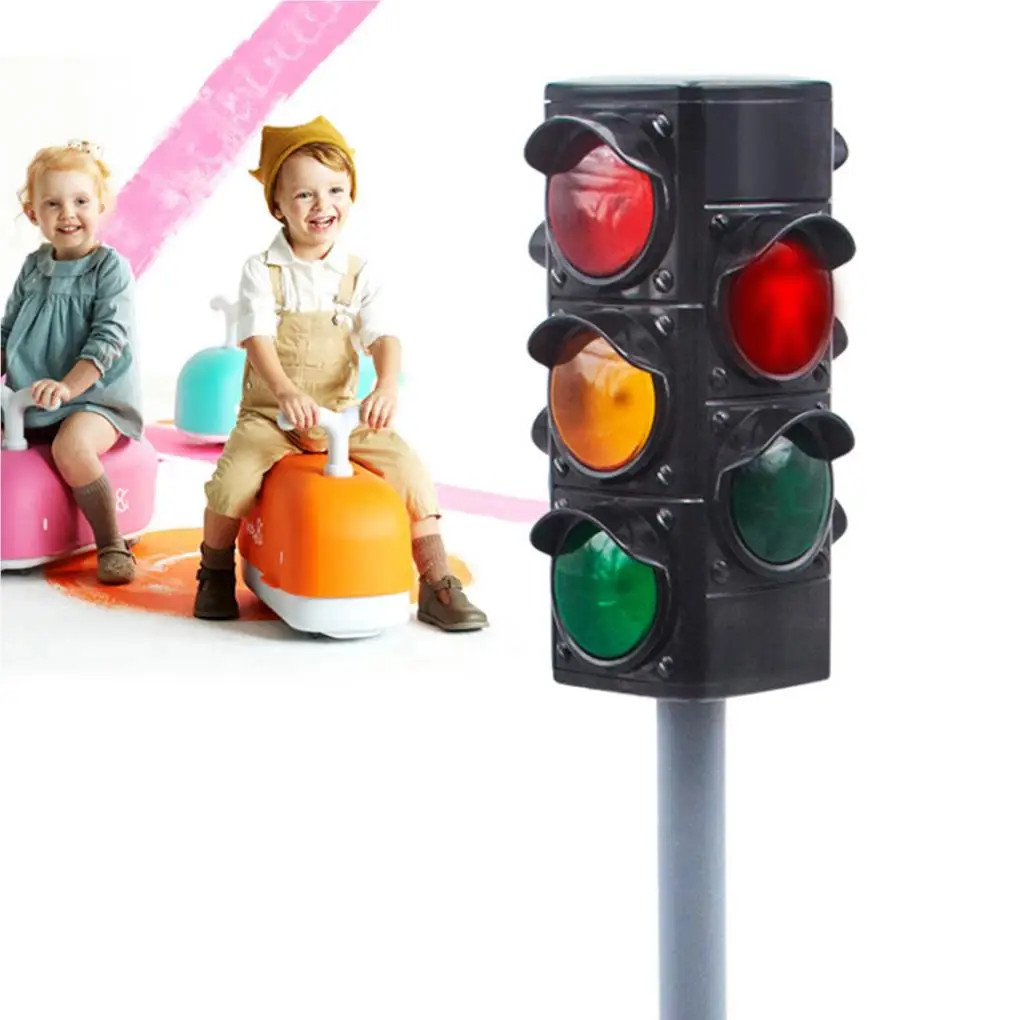 Detalle de las luces LED del semáforo infantil