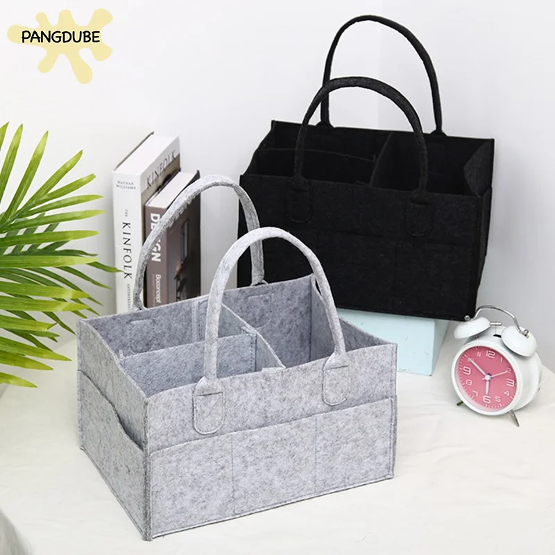 PANGDUBE Organizador de pañales en fieltro para bebés y mamá - imagen 5