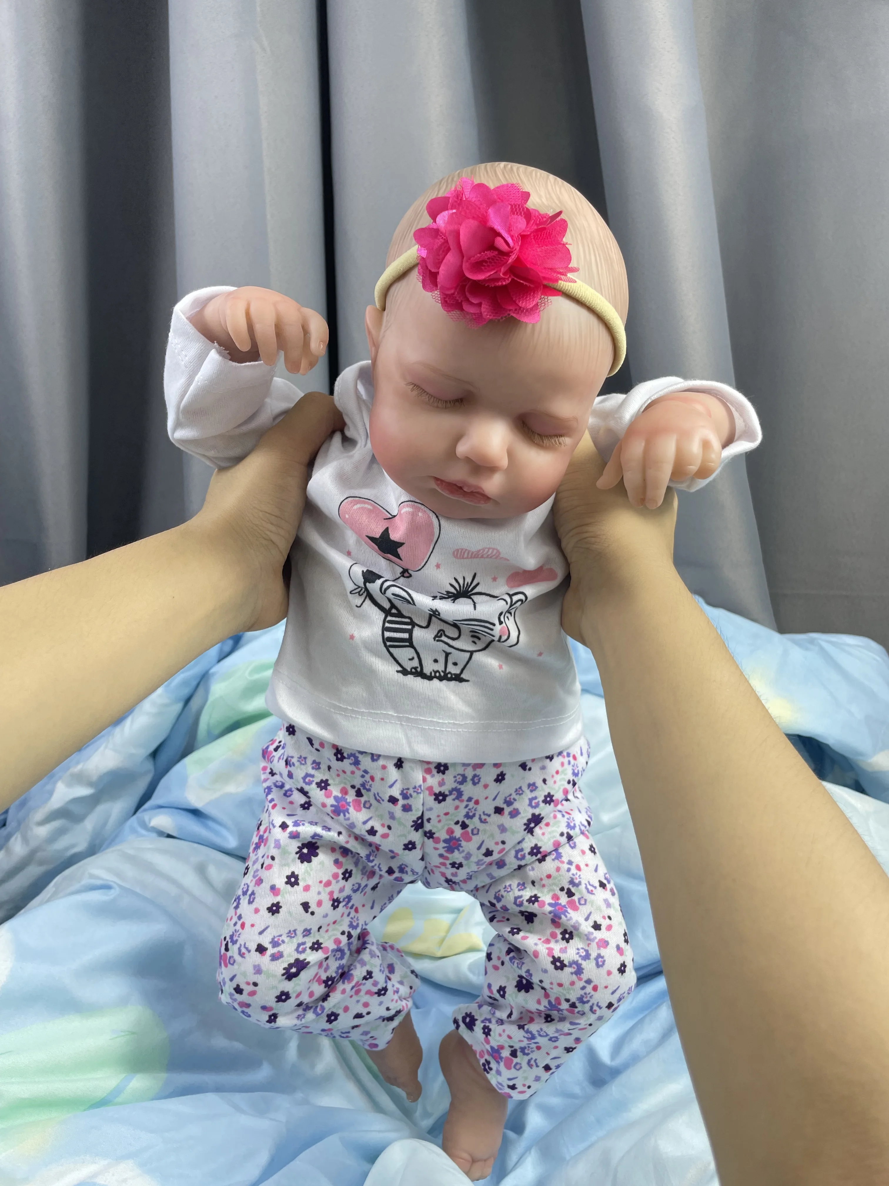LouLou Muñecas Reborn 50CM realista durmiente de silicona para bebé