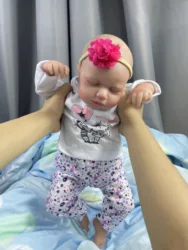 LouLou Muñecas Reborn 50CM realista durmiente de silicona para bebé