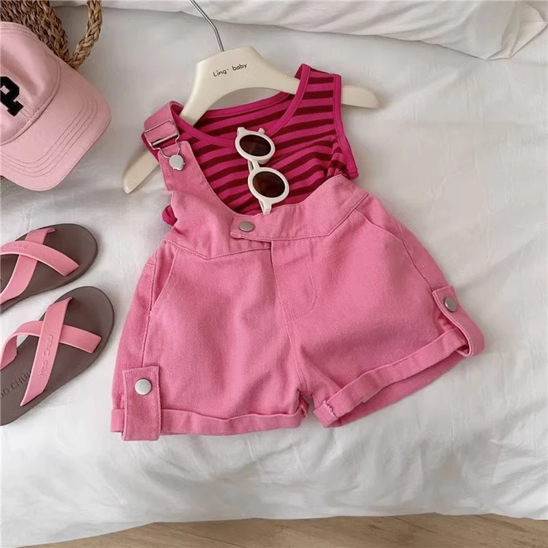 MILANCEL Conjunto de verano a rayas sin mangas para niños - imagen 5