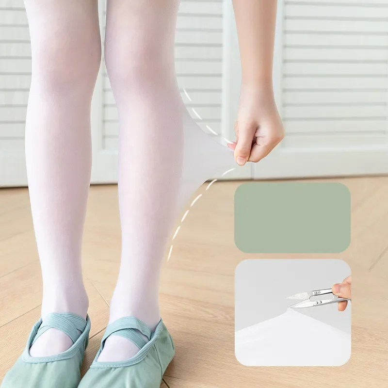 Medias de ballet blancas ultrafinas para niñas – punta reforzada - imagen 4
